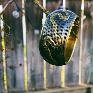 Vintage Metal Mesh Wide Boho Bracelet